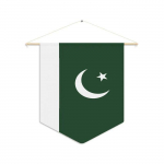 Drapeau &ndash; Pakistan &ndash; 30 x 45 cm &ndash; pol&uuml;ester &ndash; rekto/verso &ndash; tarvikud kaasas