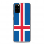 Coque T&eacute;l&eacute;phone &ndash; Samsung &ndash; Galaxy S20 Ultra &ndash; Drapeau Islande &ndash; Souple &ndash; mitmev&auml;rviline