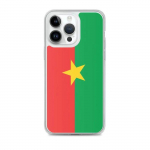Coque iPhone - mitmev&auml;rviline - Drapeau Burkina Faso - Souple - TPU - &Uuml;hilduv iPhone 14 Pro Max