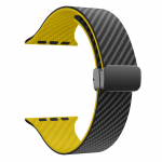 S&uuml;sinikkiudude mustriga magnetilise pandlaga silikoonrihmad Apple Watch Series 1-9/Se/Ultra jaoks, universaalne sobivus 38mm kuni 49mm mudelitele 42mm 44mm 45mm 49mm