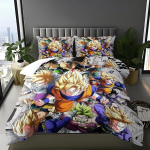 Anime voodipesu D-Dragon-Ball Tekikott ja padjap&uuml;&uuml;r T&auml;iuslik kaunistus teismelise magamistuppa, 1-2 tk padjap&uuml;&uuml;re/komplekti EU Single(135x200cm)&set
