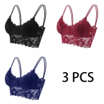 Moodne seksikas varrukateta vest, heegeldatud p&auml;itsetega pitsist p&uuml;ksid, rihmaga Bralette rinnahoidja Cami Crop top One size