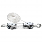 Plokk ja rullik K&ouml;israttad T&otilde;stuk T&otilde;stej&otilde;ud Multifunktsionaalne Tugev Rullikute S&uuml;steem Metallist Rullikuga 1100/2200 naela 3 valge