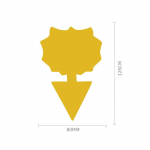 10 tk/komplekt kollaseid putukap&uuml;&uuml;niseid aia lillep&uuml;&uuml;nised kahjurite h&auml;vitamiseks v&auml;ikesed lendavad putukad v&auml;ikesed mustad lendavad putukad 10PCS B