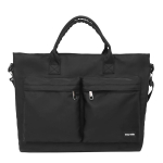 Suure mahutavusega nailonist &auml;ri vabaaja crossbody kott &uuml;he &otilde;laga pendeldamiseks v&otilde;i reisikott k&auml;eshoitav postiljoni kott black