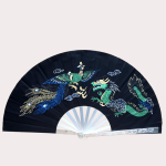 Tai Chi Kung Fu Ventilaator Roostevabast Terasest Sulam Ventilaatori Roie Hommikune Treening K&auml;si Abanico Hiina V&otilde;itluskunstide Etendusrekvisiit Ventilador black