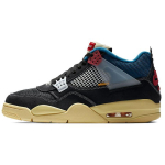Union LA x Air Jordan 4 Retro Off Noir Unisex tossud Must Brigade-Blue Tume-Tossu-Hall DC9533-001 37.5