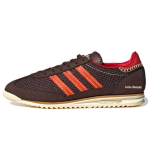 Wales Bonner x adidas SL72 kootud unisex tossud pruunid tumepruunid kollegiaal-oranžid kreemvalged IE1664 36 black