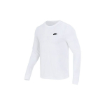 Nike tikitud logo avar l&otilde;ikega jooksupikkade varrukatega t-s&auml;rk meestele Valge AR5194-100 XXL
