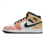 Air Jordan 1 Mid SE GS Flight Club Laste tossud Roosa Magic-Ember Sundial DX4365-800 37.5
