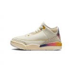 J. Balvin x Air Jordan 3 Retro TD Medell&iacute;n P&auml;ikeseloojang Beebitossud Kreem Mitmev&auml;rviline FN0347-901 23.5