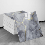 Kuldsete naastudega kollaaž imiteerib plaati seinakleebised k&ouml;&ouml;gi taustapaneeli, vannitoa ja elutoa sisustuse jaoks. Isekleepuv vahtkleebis 20 PCS