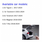 Automaatne T&otilde;stetav Elektriline Tagaluugi Luku Moodul Kaugjuhtimispuldiga Elektriline Elektriline Tagaluuk &Uuml;mbertehtud Tagaluuk Volkswagenile punane