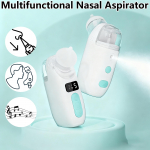 Elektriline ninasaspiraator Beebi 2-in-1 Inhalaator Pihusti Ninasaspiraator Beebi Lima ja Nohu Eemaldaja Multifunktsionaalne valge