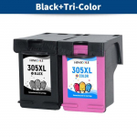 Hinicole-Cartouches D'Encre Rechargeables Pour Imprimante Hp, 305 Xl, 305Xl, Pour Deskjet 1210, 1212, 1215, 1255, 2300, 2330,[J23]