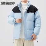 Mark Fairwhale Men's Stand-up Collar Short Sleeve T-shirt 3XL