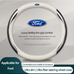 1 tk nahast s&uuml;sinikkiust auto rooliratta kate autotarvikud Ford Focus Mondeo MK1 MK2 MK4 MK3 ST Line Kugo Transit Escape Fusion Explorer ford valge