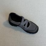 Lamenahast versioon~ Pehme nahast retro platvormiga ristpaelaga Mary Jane kingad naiste vabaaja spordijalan&otilde;ud balleti &uuml;hed kingad 35 hall v&auml;rv