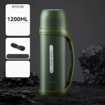 1,2L Suure Mahutavusega Veekeetja V&auml;litingimustes Telkimiseks Termos V&auml;ljas Reisimiseks Kohvi Termos Kaasaskantav Vaakumtass K&uuml;lma Joogi Kann 1000-1500ml