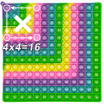 Macaron 12x12 korrutamism&auml;ngud Pop Fidget m&auml;nguasjad, t&auml;isnurksete aegade diagramm, matemaatikam&auml;nguasjad, hariv m&auml;nguasi &otilde;petajatele, t&uuml;drukutele