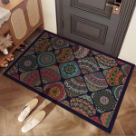 Etnilise stiiliga kristallveluurist esikupadi - Kulumiskindel, mustusekindel, kergesti puhastatav, libisemiskindel matt. 120x140cm