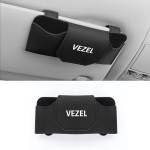 VEZEL Auto p&auml;ikeseprillide hoidja eksklusiivse logoga Prillihoidja Vezel, RU seeria, RV seeria, Vezel exclusive must