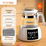 Elektrikann temperatuurikontrolliga, isoleeritud teekann, kompaktne veekeetja, &uuml;hekihiline disain