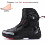 Meeste mootorratta saapad Kingad Mikrokiudnahk Veekindel Kiirpaelutus Professionaalne Botas Moto Hombre Bota Motociclista 47