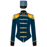 Kvaliteetne naiste tsirkusejuhi kost&uuml;&uuml;m t&auml;iskomplekt m&uuml;tsiga S-3XL Elegantne pikak&auml;iguline narmastega jakk karnevali cosplay jaoks S