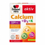 Doppelhertz Kaltsium + D3-vitamiin + K 30 tabletti
