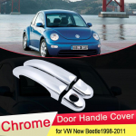 Volkswagen VW New Beetle jaoks 1998~2011 kroomitud uksek&auml;epideme katte trimmi kinnitus Autokomplekt Stiilitarvikud 1999 2000 2001 2002 2005 VW New Beetle