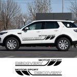 2 tk Autokleebised Vin&uuml;&uuml;lkile Uksepoolsed Kleebised Land Rover Discovery 3 2 4 1 5 jaoks Autokatted Kerekaunistus Auto Glossy Gray