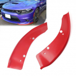 Paar sobib 2015-2022 Dodge Charger SRT Scat Pack Eesmise kaitseraua huuljagaja kaitsja jaoks punane