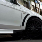 2tk auto ukse poritiiba ventilatsiooni kleebis V&auml;liskleebised Tarvikud Mitsubishi Lancer EVO 2008-2015 Spoileri v&auml;limine varuosa