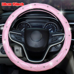 Auto roosa punane roolikate 37&ndash;38 cm Blingi kaitse kivist roolikorpuse sisekujundusega roosa