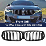 Front Center Hood Kidney Grill for BMW 6 series GT G32 -2022 Auto Bumper Kidney Grills Gloss Black Replacement