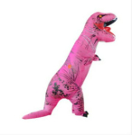 Halloween T-Rex t&auml;ispuhutav kost&uuml;&uuml;m t&auml;iskasvanutele ja lastele - Dinosaurus Cosplay &uuml;likond Adult 150-190cm pink
