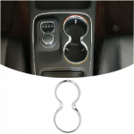 Chrome Front Center Console Shifter Cup Holder Cover for Durango &Grand cherokee