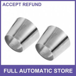 2 Pcs Car Mandrel Exhaust Bend Elbow Pipe 304 Stainless Steel 3 OD to 4 OD