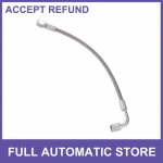 Single Car AN3 Turbo Oil Feed Line 90 Degree to Straight Hose End Universal