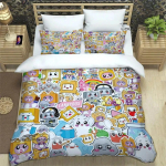 Lankybox Foxy Boxy armas tr&uuml;kitud Voodipesukomplektid peen vooditarvete komplekt tekikott vooditekkide komplekt voodipesukomplekt luksus 70x133cm 2pcs