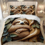 Lifesmells 2/3 tk Armas laiskloom tekikottide komplekt - Hubane voodipesukomplekt, t&auml;iuslik j&otilde;uludeks ja talveks, masinpestav Duvet Cover Set&EU Single(135x200cm)