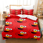 Sesame Street Anime Kodu Magamistuba Tekk P&otilde;hjamaade pol&uuml;estermaterjal sobib lastele ja t&auml;iskasvanutele 3-osaline komplekt AU Single(140*210cm)3pcs
