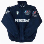 Retro-stiilis BMW v&otilde;idus&otilde;idu ja rattas&otilde;idu tikandiga s&uuml;gisene pesapallijakk XL