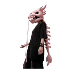 Hiina Loong Luukere Peakate 3D Draakoniluu Pea Kost&uuml;&uuml;mi Rekvisiit Halloween Cosplay Pidustus Lavaesinemine Palus Peakate roosa