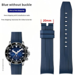 21 22mm MEESTELE Kummist Kellarihm 1853 Tissot Starfish Sukeldumiseks T120 Kaardus Otsaga Silikoonist Kellarihm T120417 T120.407 T116 K&auml;ev&otilde;ru 21mm Mechanical