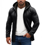 Kapuutsiga sporditreeningkost&uuml;&uuml;m Unisex jooksuriided pikkade varrukatega pullover Pusad Pusa L must