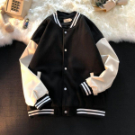 Vintage pesapallijope Naiste Korea moekolledž Must Varsity jakid Naiste Bomber Coat Oversize t&auml;navar&otilde;ivad Y2k M must