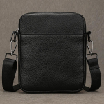 Must Ehtne Nahk V&auml;ike &Otilde;lakott Meeste Lehma Nahast Vabaaja V&auml;ike Ruudukujuline Kott Lehma Nahast Crossbody Kott iPad Suvi S&uuml;gis V&auml;litingimustes T&ouml;&ouml;kotid