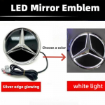 Auto Esiosa Grillitud T&auml;he Embleem LED Valgustusega Logo Valge Sinine Punane Valgus Mercedes Benz W253 W204 W205 W213 glc gle w166 w176 jaoks GLB-X247 2020-2023